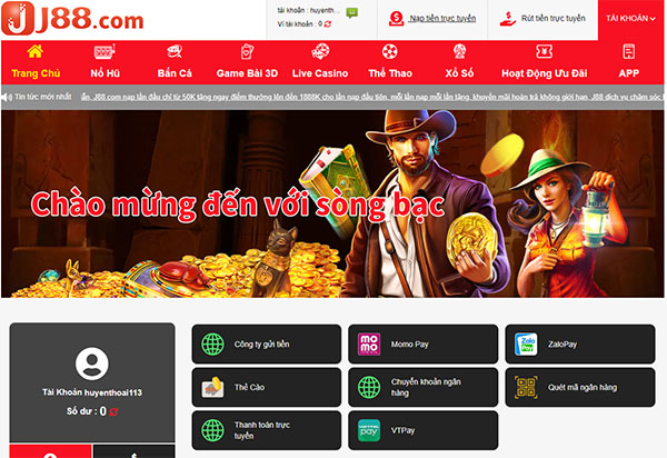 Có 8 cổng nạp tiền tại J88 Có 8 cổng nạp tiền tại J88